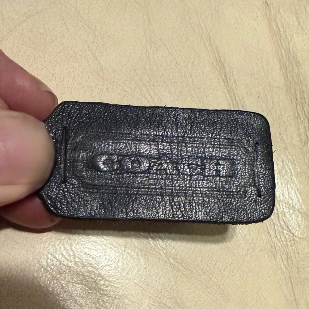 COACH Genuine Vintage Casey Black Leather Crossbody Bag - Picture 4 of 16